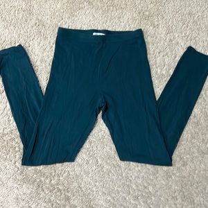 Forever 21 leggings dark green teal